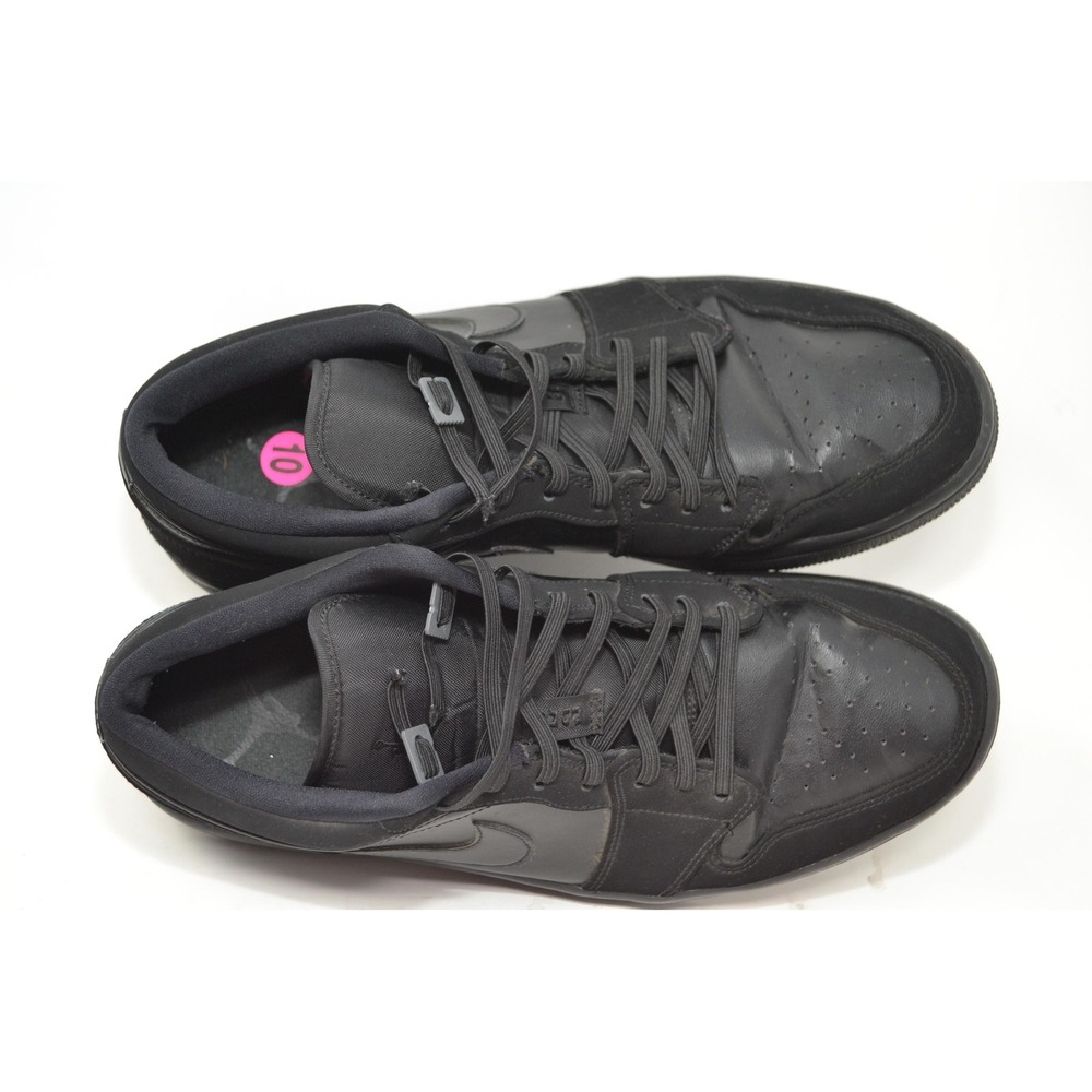 Air Jordan 1 Low Shoes Mens Size 10 Black Triple Black 553558-025 Nike Sneakers - Picture 13 of 16